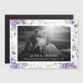 Liefde en Dank Paarse Bloemstuk Lijst Bruiloftsfot (Voorkant / Achterkant)