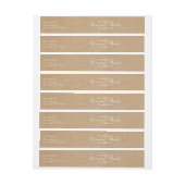 Liefde en Dank Rustieke Ambachtelijke Zilveren Con Omwikkelbaar Adreslabel (Vel)