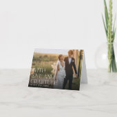 Liefde en dankbaarheid | Horizontaal weddenschap G Bedankkaart (Voorkant)