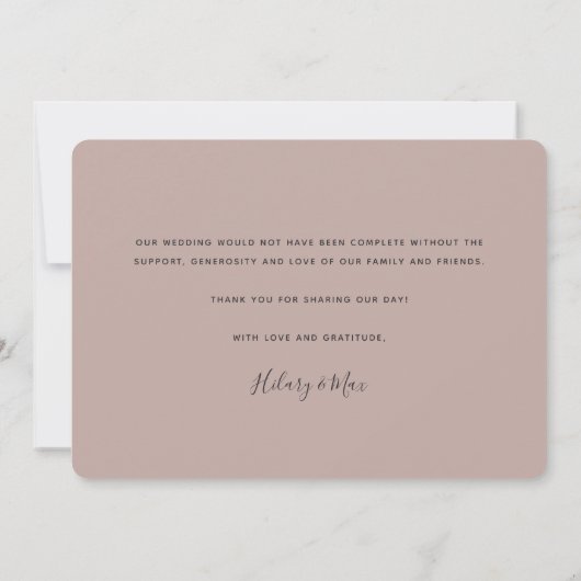 Liefde en dankbaarheid | Multi-Photo Wedding Bedankkaart (Achterkant)