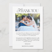 Liefde en Dankbaarheid Nostalgische Type 2 Fotobru Bedankkaart (Achterkant)