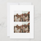 Liefde en Dankbaarheid Script 6 Foto Collage Huwel Bedankkaart (Achterkant)