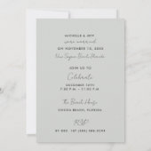 Liefde en de aankondiging van het Beach Eloped Wed (Achterkant)