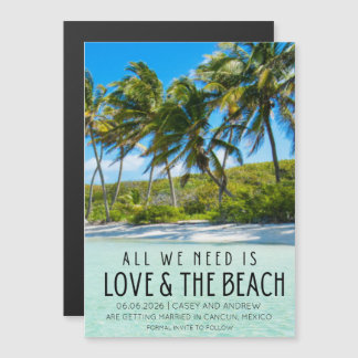 Liefde en de Beach Destination Wedding Save Date