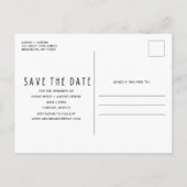 Liefde en de Beach Destination Wedding Save Date Aankondigingskaart (Achterkant)