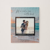 Liefde en de Beach Wedding Foto Legpuzzel (Verticaal)