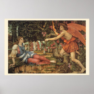 Liefde en de Maagd door John Stanhope Poster