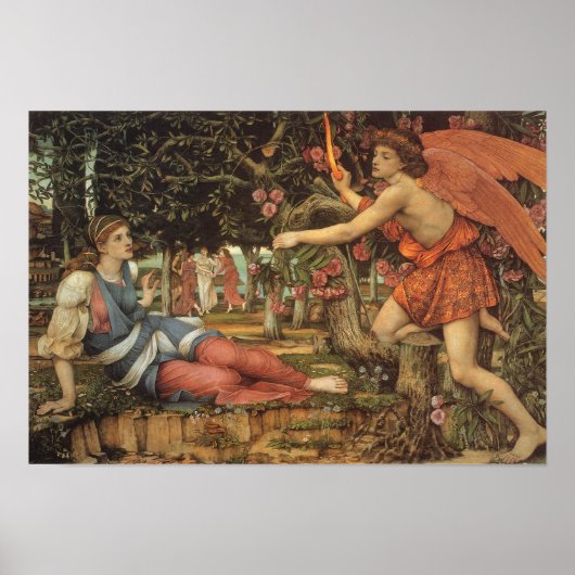 Liefde en de Maagd door John Stanhope Poster (Voorkant)