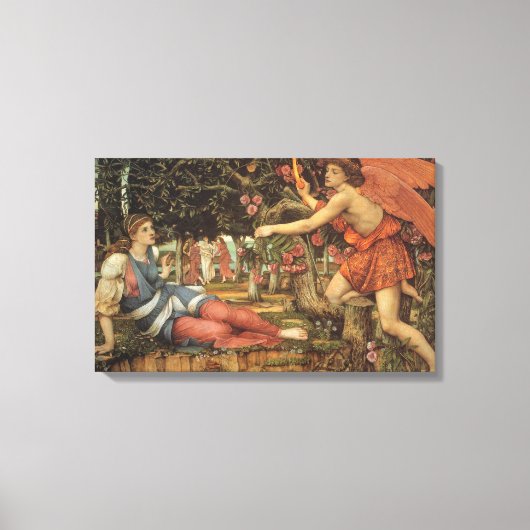 Liefde en de maagd van John Stanhope Canvas Afdruk (Voorkant)