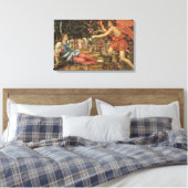 Liefde en de maagd van John Stanhope Canvas Afdruk (Insitu (Slaapkamer))