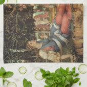 Liefde en de Maagd van John Stanhope Theedoek (Gevouwen)