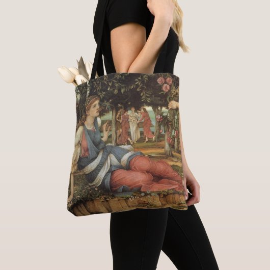 Liefde en de maagd van John Stanhope Tote Bag (Dichtbij)