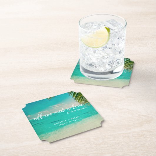 Liefde en de Onderzetters van het Beach Wedding (Insitu)