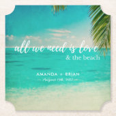 Liefde en de Onderzetters van het Beach Wedding (Voorkant)