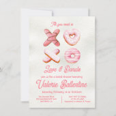 Liefde en Donuts Vrijgezellenfeest Kaart (Voorkant)