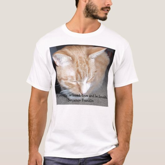 Liefde en draagbaar Shirt Basic T (Voorkant)