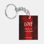 Liefde En Een Brandweerman Sleutelhanger (Voorkant Links)