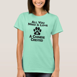 Liefde en een Chinese kreet T-shirt