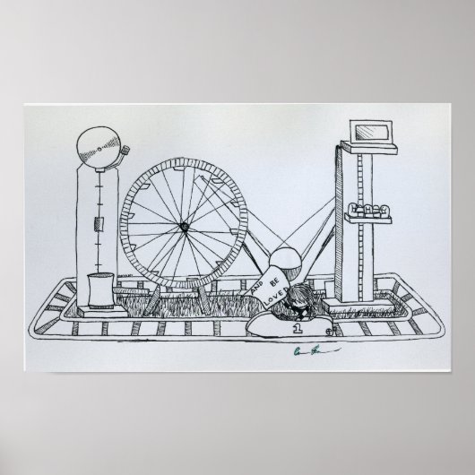 Liefde en een geliefde afdrukken poster (Voorkant)