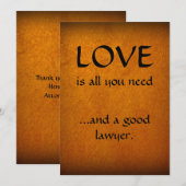 Liefde en een goede advocaat bedankt (Voorkant / Achterkant)