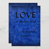 Liefde en een goede advocaat bedankt (Voorkant / Achterkant)
