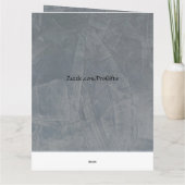 Liefde en een goede advocaat groot bedankkaart (Achterkant)