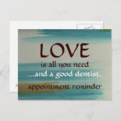 Liefde en een goede tandarts briefkaart (Voorkant / Achterkant)