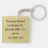 Liefde en een goede tandarts sleutelhanger (Achterkant)