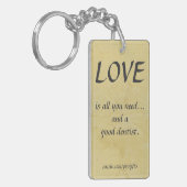 Liefde En Een Goede Tandarts Sleutelhanger (Voorkant Links)
