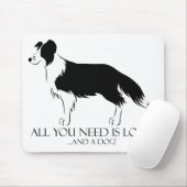 Liefde en een hond muismat (Met muis)