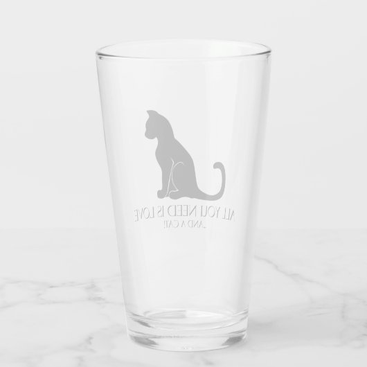 Liefde en een kat glas (Achterkant)