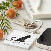 Liefde en een kat sleutelhanger (Voorkant Rechts)