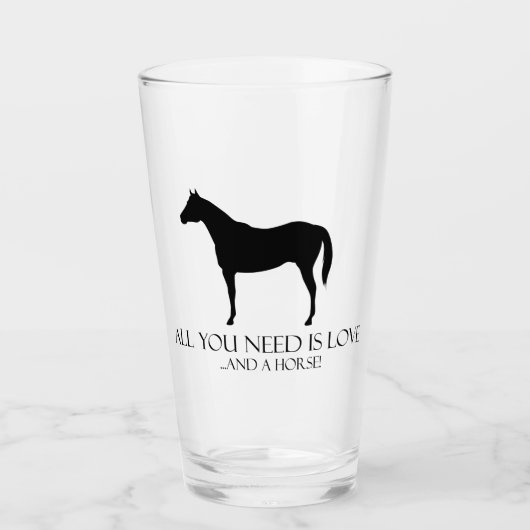 Liefde en een paard glas (Voorkant)