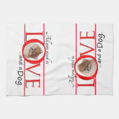 Liefde en een pommeren keukenhanddoek (Horizontaal)