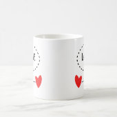 Liefde En Een Rode Hart Koffiemok (Center)