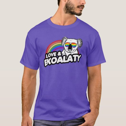 Liefde en Ekoalaty T-shirt (Voorkant)