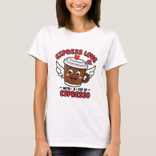 Liefde en espresso t-shirt
