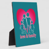 Liefde en familie fotoplaat (Zijkant)