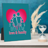 Liefde en familie fotoplaat (Zijkant)