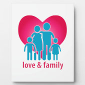 Liefde en familie fotoplaat (Voorkant)