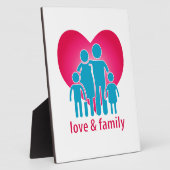 Liefde en familie fotoplaat (Zijkant)
