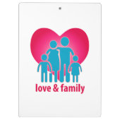 Liefde en familie klembord (Achterkant)