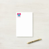 Liefde en familie post-it® notes (Op bureau)