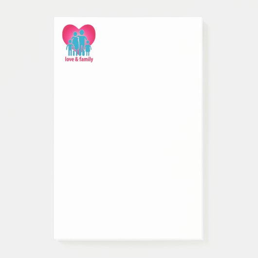 Liefde en familie post-it® notes (Voorkant)