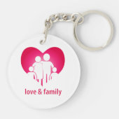 Liefde en familie sleutelhanger (Achterkant)
