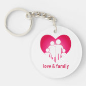 Liefde en familie sleutelhanger (Voorkant)