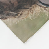 Liefde en familieforecylage fleece deken (Hoek)