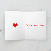 Liefde en gedraaide rand Wenskaart Kaart (Binnen)