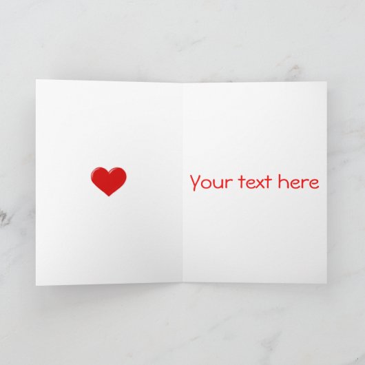 Liefde en gedraaide rand Wenskaart Kaart (Binnen)