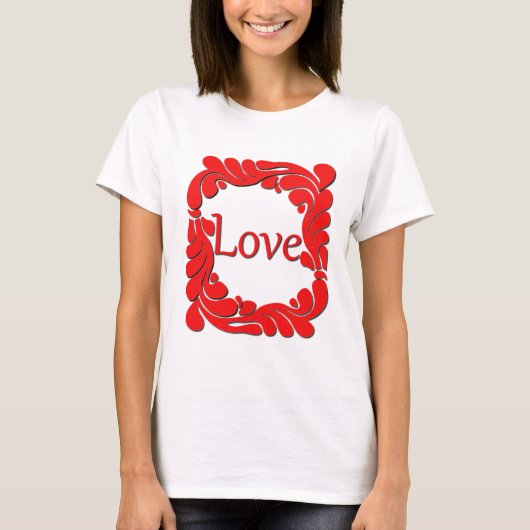 Liefde en gedraaide Shirt (Voorkant)